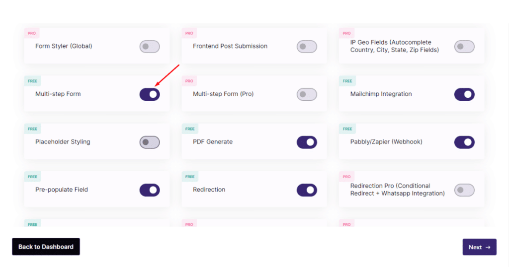 Enable Multi-step Form feature of Ultimate Addons For Contact Form 7