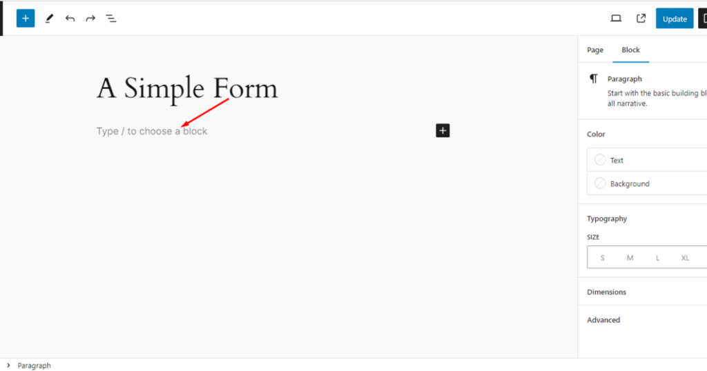 Paste the shortcode of contact form