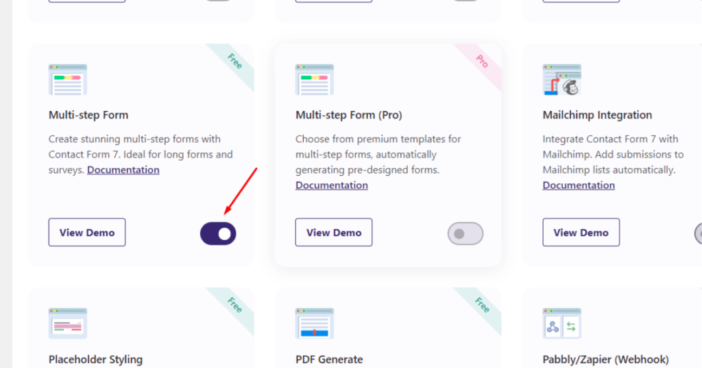 Enable Multi-step Form in UAFC7