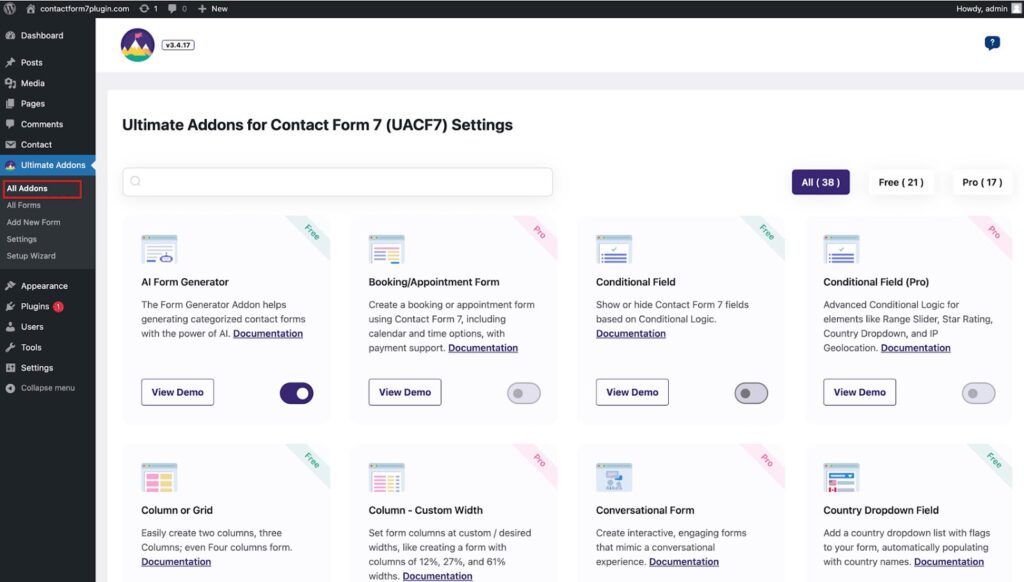 Contact form 7 save to database