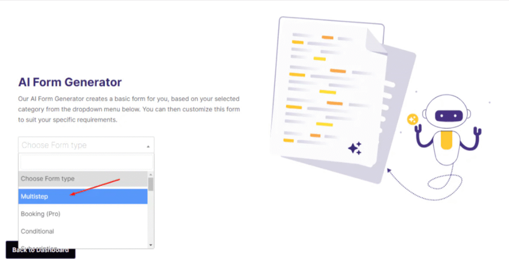 creating multi step form