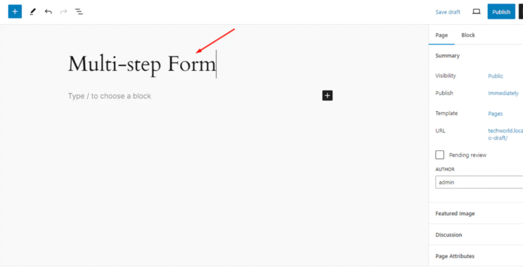 Adding Title to your Contact Form