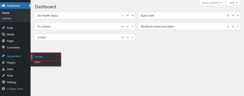 Installing a new theme