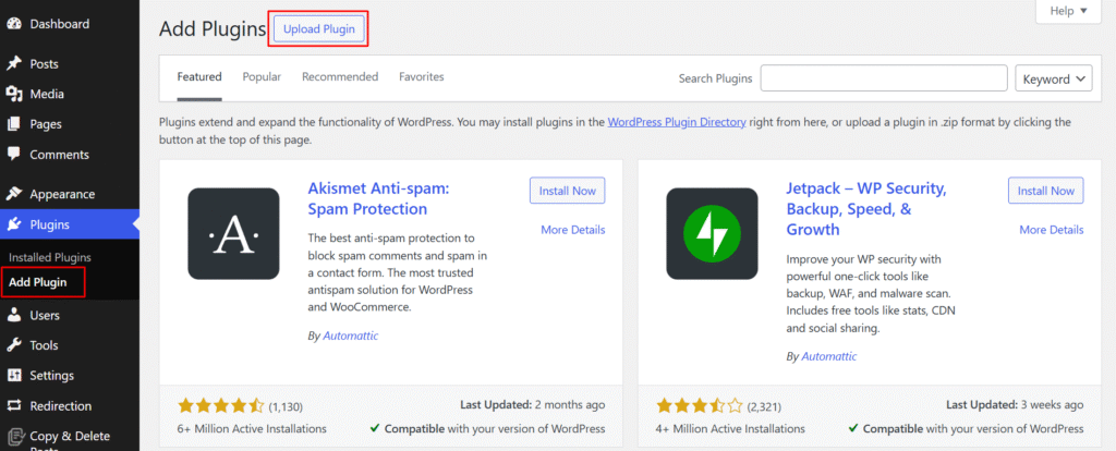Install Premium Plugin in WordPress